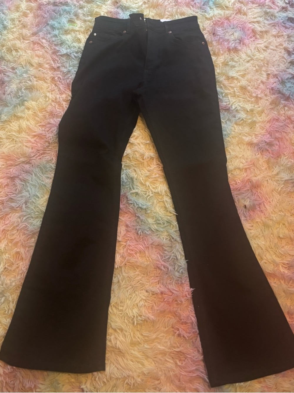 H&M Black High-Waist Flare Jeans nwt